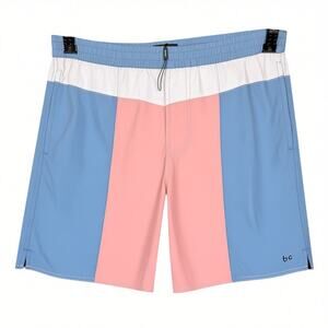 Barney Cools Men's 36 Blue Pink White Swim Board Shorts NWOT Summer Vacation